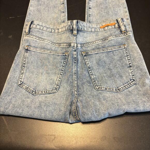 Soft Surroundings Women’s Jeans Sz 8 Stretch High Rise Slim Skinny Leg Acid Wash - Picture 7 of 7